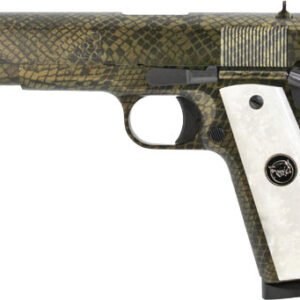 IVER JOHNSON 1911A1 MOCCASIN - 45ACP 5" FS 8RD SNAKESKIN