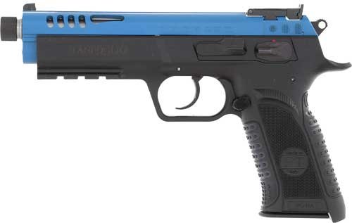 TANFOGLIO FORCE 22LR 4.9" - POLY FRAME BLUE STEEL SLIDE
