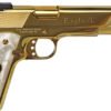 IVER JOHNSON EAGLE XL - 45ACP 6" 24K GOLD WHITE PEARL
