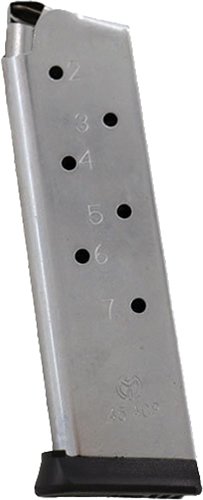 M1911457SRRB.jpg METALFORM MAGAZINE 1911 GOVT. - 45ACP 7RD S/S REMOVABLE BASE