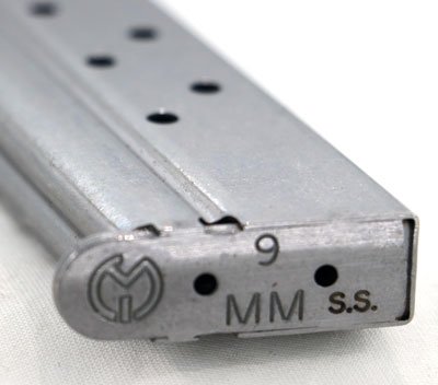 M19119FR8SWB_PLATE.jpg METALFORM MAGAZINE 1911 - OFFICERS 9MM 8RD S/S