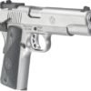 g6736_angled.jpg RUGER SR1911 TARGET 45ACP ADJ - STAINLESS G10 GRIPS