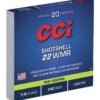 CCI Rimfire Shotshell Ammunition .22 WMR 1/8 oz #12 1000 fps 20/ct