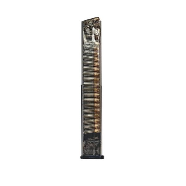 https3A2F2Fmedia.chattanoogashooting.com2Fimages2Fproduct2FEHGLK18402FEHGLK1840.jpg Elite Tactical Systems (ETS) Glock 18 40/rd 9mm Magazine - For Glock 17 18 19 19x 26 34 45