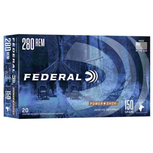 https3A2F2Fmedia.chattanoogashooting.com2Fimages2Fproduct2FFA280B2FFA280B_1 Federal Power-Shok Rifle Ammunition .280 Rem 150 gr SP 2890 fps - 20/ct