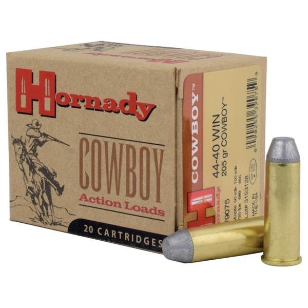 https3A2F2Fmedia.chattanoogashooting.com2Fimages2Fproduct2FHO90752FHO9075-1 Hornady Cowboy Ammo .44-40 Win 205 gr RNFP - 20/box