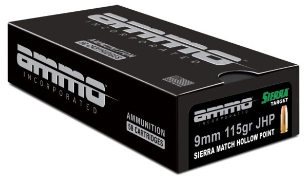 9115jhp-srr-box_1_1 Ammo Inc Signature Match 9mm Luger Handgun Ammo - 115 Grain | Sierra Match HP | 50rd Box