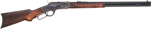 GCA276 CIMARRON 1873 DELUXE 357/38 - 24" OCTAGON CC/BLUED PG WALNUT