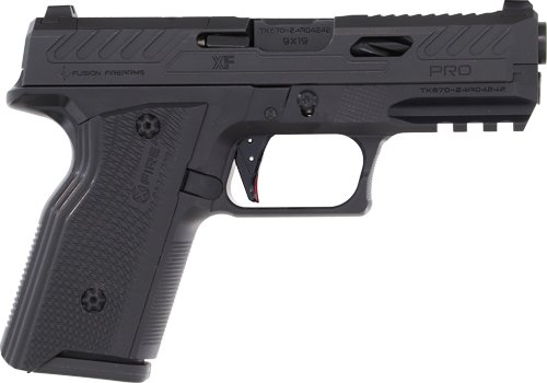 GXF9BLK10 FUSION XF PRO 9MM 4" 10RD - BLACK OPTIC READY/GLOCK MAGS