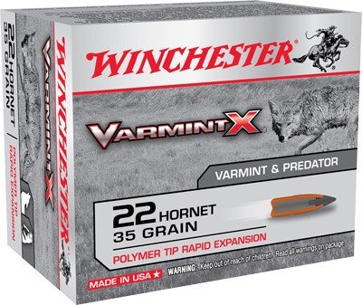 AX22P WINCHESTER VARMIT-X 22 HORNET - 35GR VARMINTER-X 20RD 10BX/CS