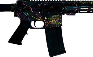 GLFA AR15 PISTOL 223 WYLDE - 7.5" S/S BBL SPLATTER BLACK