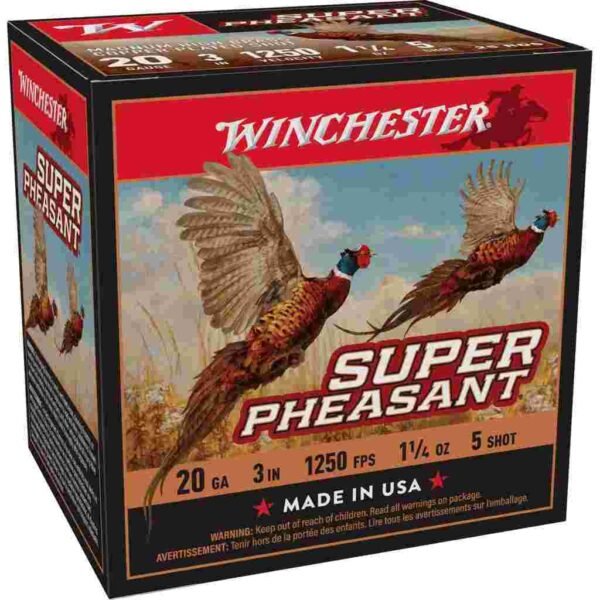https3A2F2Fmedia.chattanoogashooting.com2Fimages2Fproduct2FWNX203PH52FWNX203PH5_1 Winchester Super-X Super Pheasant Shotshells 20 ga 3" 1-1/4 oz 1250 fps #5 25/ct