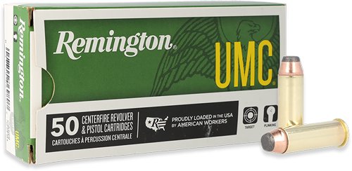 A23744 REMINGTON UMC 44 REM MAG 180GR - JSP 50RD 10BX/CS