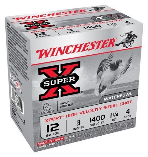 AWEX123H4_2_1 WINCHESTER XPERT STEEL 12GA 3" - 1-1/4OZ #4 1400FPS 25RD 10BX/C