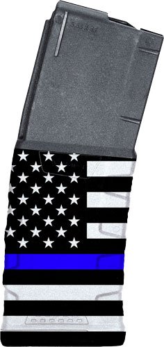 EXDPM556DAMB1 MFT EXD MAGAZINE AR15 5.56X45 - 30RD BLUE LINE FLAG