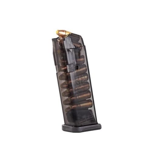 https3A2F2Fmedia.chattanoogashooting.com2Fimages2Fproduct2FEHSMKGLK192FEHSMKGLK19-1 Elite Tactical Systems Carbon Smoke Handgun Magazine for Glock 19 9mm Luger 15/rd