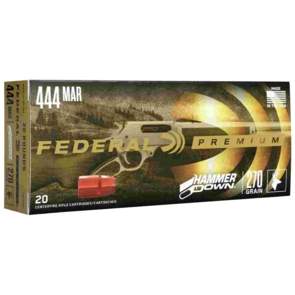 https3A2F2Fmedia.chattanoogashooting.com2Fimages2Fproduct2FFALG444M12FFALG444M1 Federal HammerDown Rifle Ammunition .444 Marlin 270gr BSP 2250 fps 20/ct
