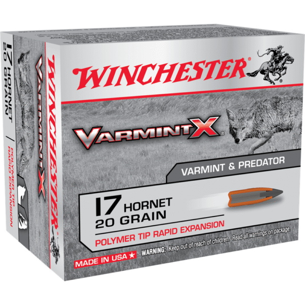 Winchester Varmint X Rifle Ammunition .17 Hornet 20 gr PT 3650 fps 20/ct