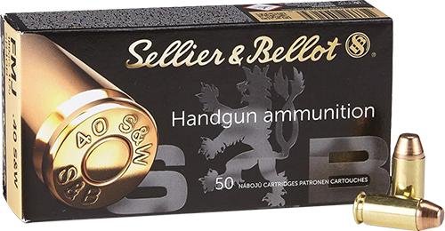 https3A2F2Fmedia.chattanoogashooting.com2Fimages2Fproduct2FZYSB40B2FZYSB40B Sellier & Bellot Pistol & Revolver Ammo .40 S&W 180 gr FMJ 50/Box