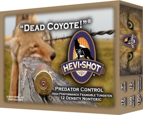 AHS43035 HEVI-SHOT DEAD COYOTE 12GA - 3.5" 1-5/8OZ #T 10RD 10BX/CS