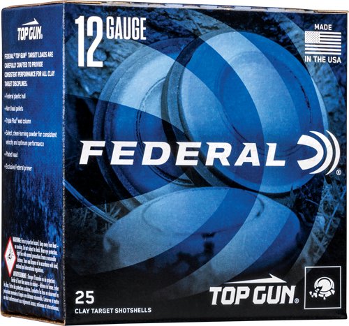 ATG1218 FEDERAL TOP GUN 12GA 2.75" 1OZ - #8 1180FPS 250RD CASE LOT