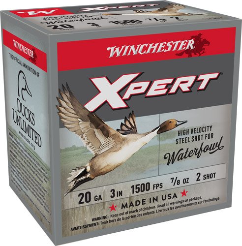 AWEX2032 WINCHESTER XPERT STEEL 20GA 3" - 7/8OZ #2 1500FPS 25RD 10BX/CS