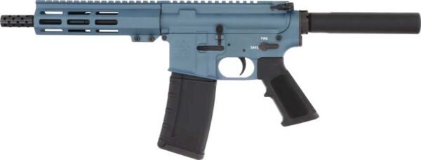 GL15223SSPBLU_LEFT_1 GLFA AR15 PISTOL 223 WYLDE - 7.5" STAINLESS BBL BLUE
