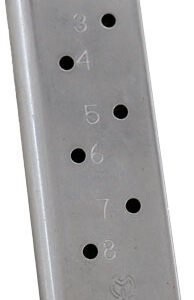 METALFORM MAGAZINE 1911 GOVT. - 45ACP 8RD S/S REMOVABLE BASE