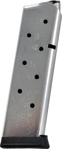 METALFORM MAGAZINE 1911 GOVT. - 45ACP 8RD S/S REMOVABLE BASE