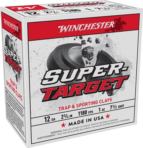 TRGTL127_1 WINCHESTER TARGET 12GA 2.75" - 1OZ #7.5 1180FPS 250RD CASE