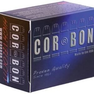 Corbon Self-Defense JHP Handgun Ammunition 9mm Luger +p 90 gr JHP 1500 fps 20/box