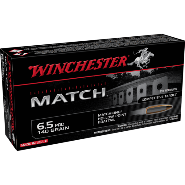 https3A2F2Fmedia.chattanoogashooting.com2Fimages2Fproduct2FWNS65PM2FWNS65PM-1 Winchester Match Rifle Ammunition 6.5 PRC 140 gr. BTHP 3030 fps 20/ct