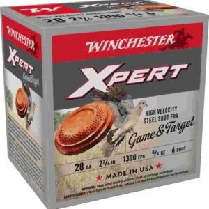 Winchester Xpert Steel Shotshells 28 ga 2-3/4" 5/8 oz 1300 fps #6 25/ct
