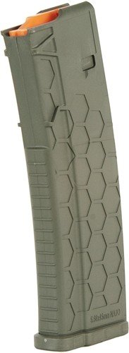 hx1030ar15s2odg_left HEXMAG MAGAZINE AR-15 5.56X45 - 10RD OD GREEN POLYMER SERIES 2