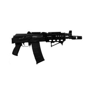 Zastava ZPAP85 Alpha AK-47 Pistol BULGED TRUNNION 1.5MM RECEIVER - Black | 5.56NATO | 10" Barrel | Quad Rail | Booster Brake | Rear Trunnion Picatinny rail