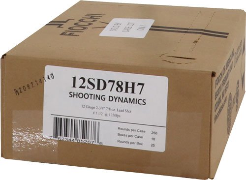 A12SD78H7 FIOCCHI 12GA 2.75" 7/8OZ #7.5 - 1350FPS 250RD CASE LOT