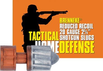 A2002925_1_1 BRENNEKE USA LOW RECOIL 20GA - 2.75" 3/4OZ SLUG 5RD 50BX/CS