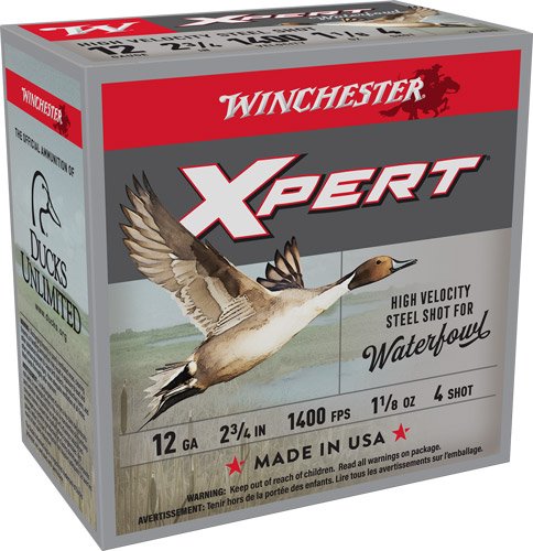 AWEX12H4 WINCHESTER XPERT 12GA 2.75" - 1-1/8OZ #4 1400FPS 25RD 10BX/C