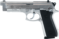 TAURUS 92 9MM 5" FS 17-SHOT - STAINLESS CHECKERED RUBBER