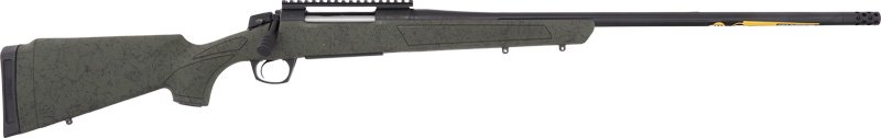 CVA CASCADE 7MM PRC 24" #3 - W/RAIL BLACK/OD GREEN
