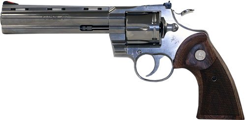 GSP6WTS.jpg COLT PYTHON 357MAG 6" 6RD - STAINLESS WALNUT GRIPS