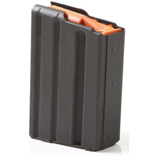 https3A2F2Fmedia.chattanoogashooting.com2Fimages2Fproduct2FAB10223ALBMO2FAB10223ALBMO-1.jpg ASC AR Family Rifle Magazine Orange Follower .223 Remington Black Aluminum 10/rd