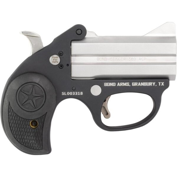 https3A2F2Fmedia.chattanoogashooting.com2Fimages2Fproduct2FBEBASL380ACP2FBEBASL380ACP-2.jpg Bond Arms Stinger Lite Handgun .380 ACP 2rd 2.5" Barrel Grey with Black Grip