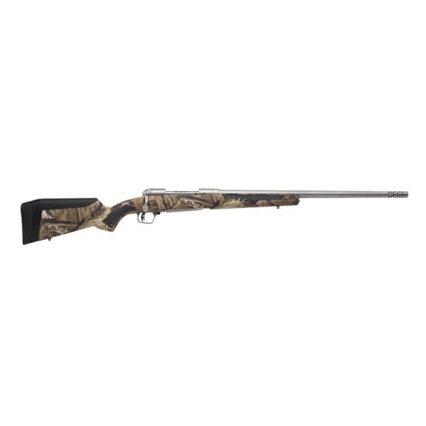https3A2F2Fmedia.chattanoogashooting.com2Fimages2Fproduct2FBV570472FBV570471.jpg Savage 110 Bear Hunter Rifle 375 Ruger 3rd Capacity 23" Threaded Barrel Mossy Oak Break-Up Synthetic Stock