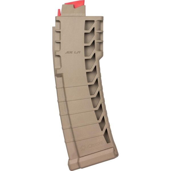 https3A2F2Fmedia.chattanoogashooting.com2Fimages2Fproduct2FCA22AFC2BFDE2FCA22AFC2BFDE-1.jpg CMMG Mk4/AR15 Rifle Magazine FDE .22 LR 25/rd