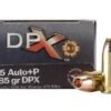 https3A2F2Fmedia.chattanoogashooting.com2Fimages2Fproduct2FCBDPX45185202FCBDPX4518520.jpg COR-BON Handgun Ammunition .45 ACP 185 gr DPX 1075 fps 20/box