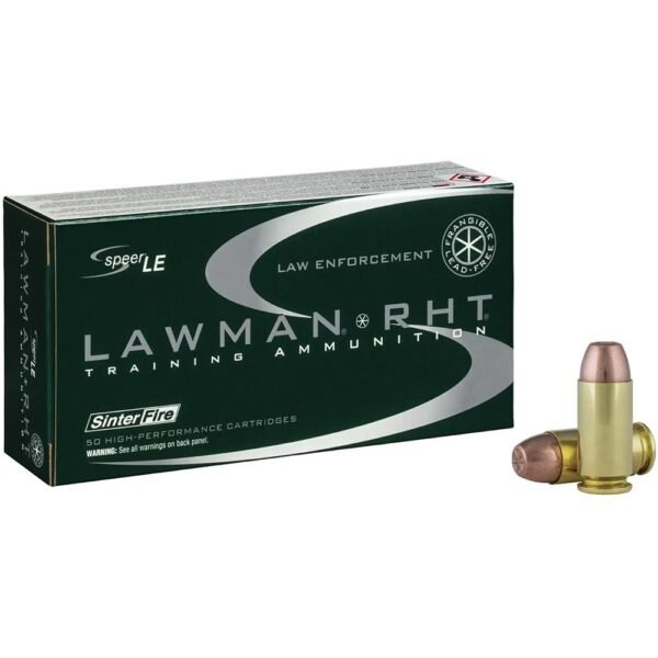 https3A2F2Fmedia.chattanoogashooting.com2Fimages2Fproduct2FCC533752FCC53375-1.jpg CCI Speer Lawman Handgun Ammunition .40 S&W 125 gr RHT Frangible 900 fps 50/ct