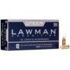 https3A2F2Fmedia.chattanoogashooting.com2Fimages2Fproduct2FCC538242FCC53824-1.jpg Speer Lawman Cleanfire Handgun Ammunition 9mm Luger 124gr TMJ 1090 fps 50/ct