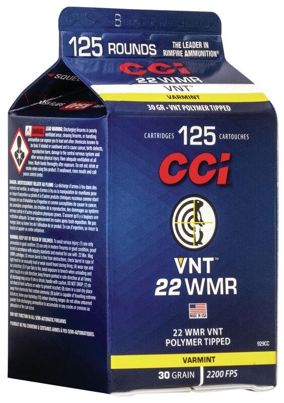 https3A2F2Fmedia.chattanoogashooting.com2Fimages2Fproduct2FCC929CC2FCC929CC.jpg CCI Varmint Rimfire Ammunition .22 WMR 30 gr VNT 2200 fps 125/ct