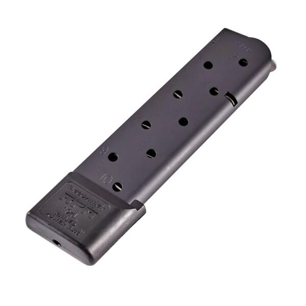 https3A2F2Fmedia.chattanoogashooting.com2Fimages2Fproduct2FCFMRPM45FS10B2FCFMRPM45FS10B-1.jpg Chip McCormick Railed Power 1911 Full Size Handgun Magazine Black .45 ACP 10/rd